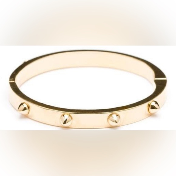 CC Skye Gold Plates Mini Spike Bangle - Picture 1 of 6